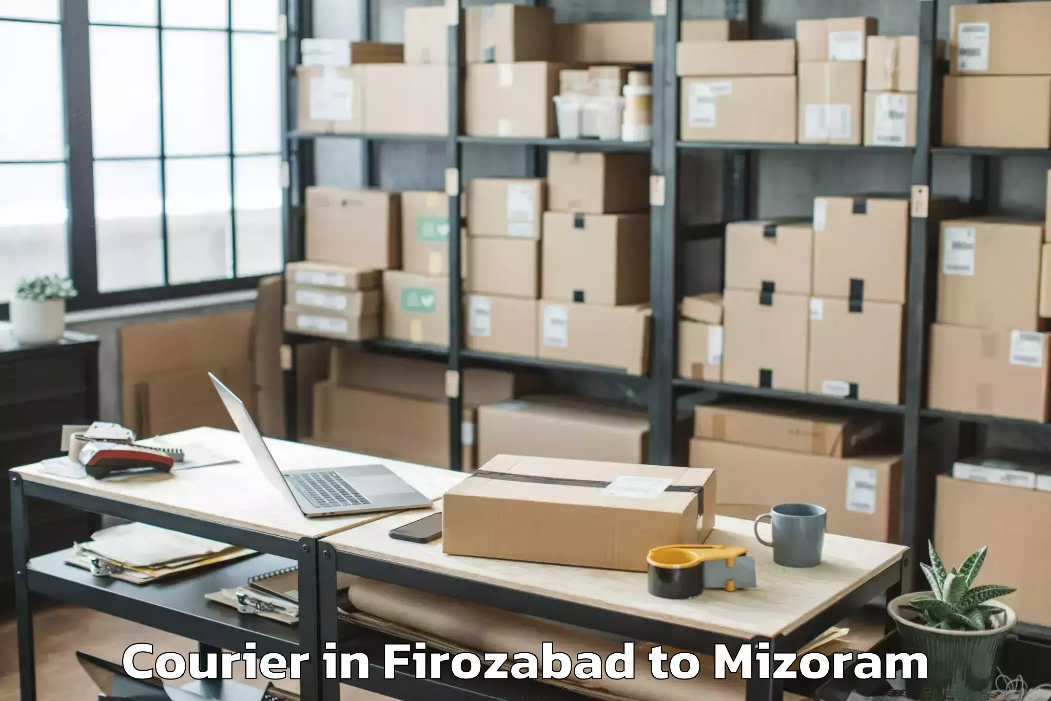 Book Your Firozabad to Tlangnuam Part Courier Today